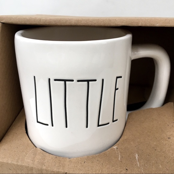 Rae Dunn ‘LITTLE/BIG’ Coffee Mug Set Ceramic New - Picture 3 of 7